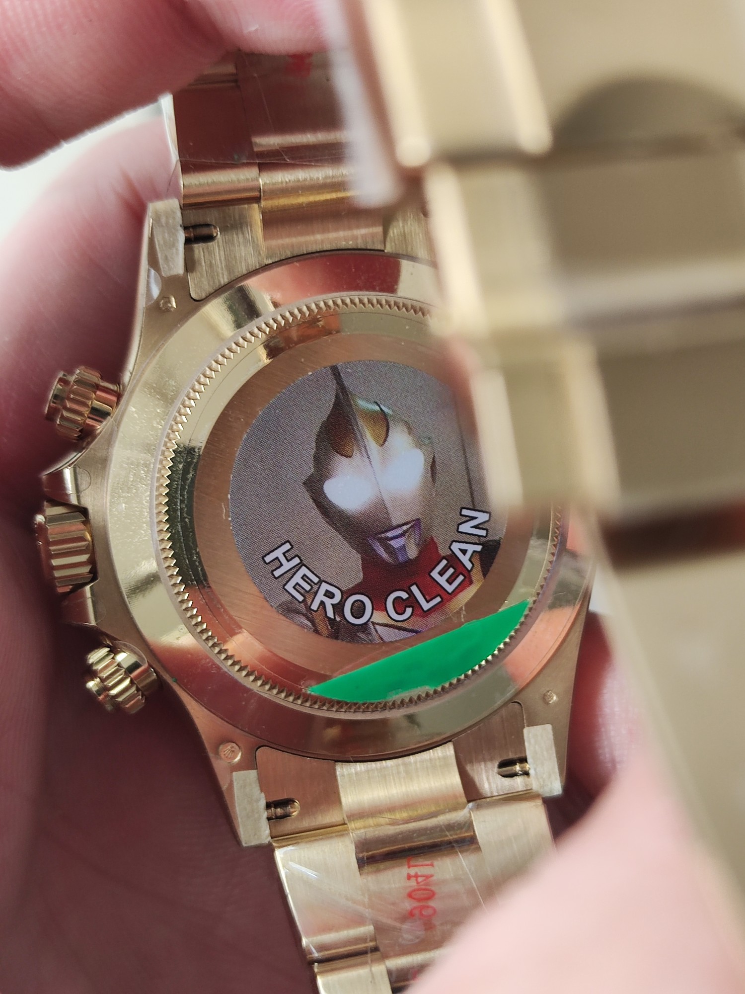 Clena Factory Rolex Daytona 116508 Yellow Gold Case Bracelet DD4130 Movement Black Dial Stick Markers 06 Clena Factory Rolex Daytona 116508 Yellow Gold Case Bracelet DD4130 Movement Black Dial Stick Markers 06