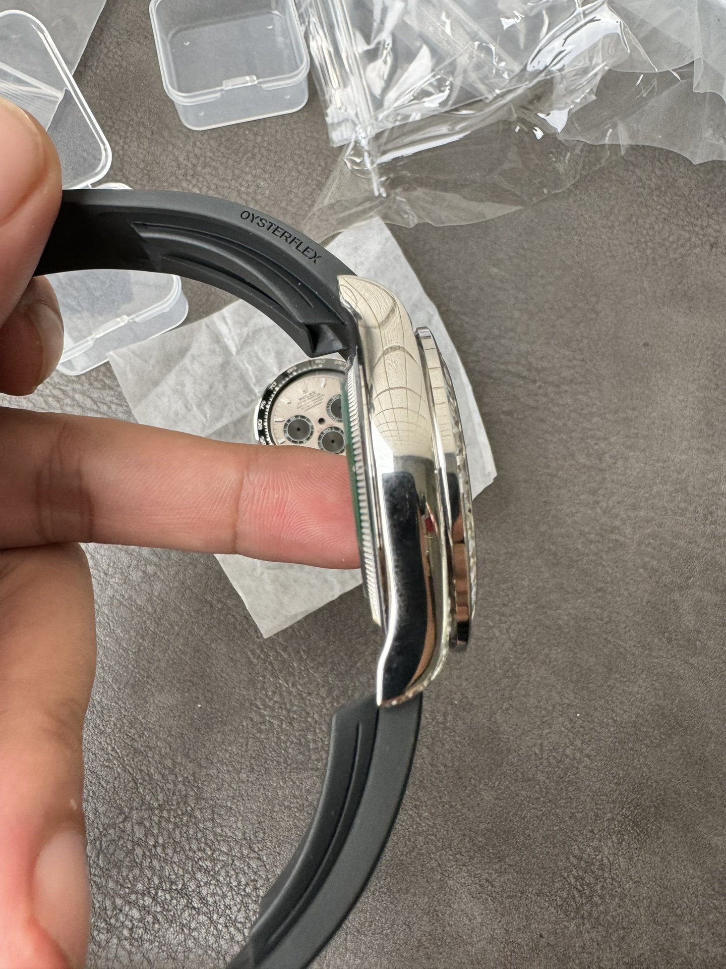 Clean Factory Rolex Daytona 126539TBR Diamonds Bezel Silver Dial with Diamonds Markers ShangHai 4131 Caliber 09 Clean Factory Rolex Daytona 126539TBR Diamonds Bezel Silver Dial with Diamonds Markers ShangHai 4131 Caliber 09