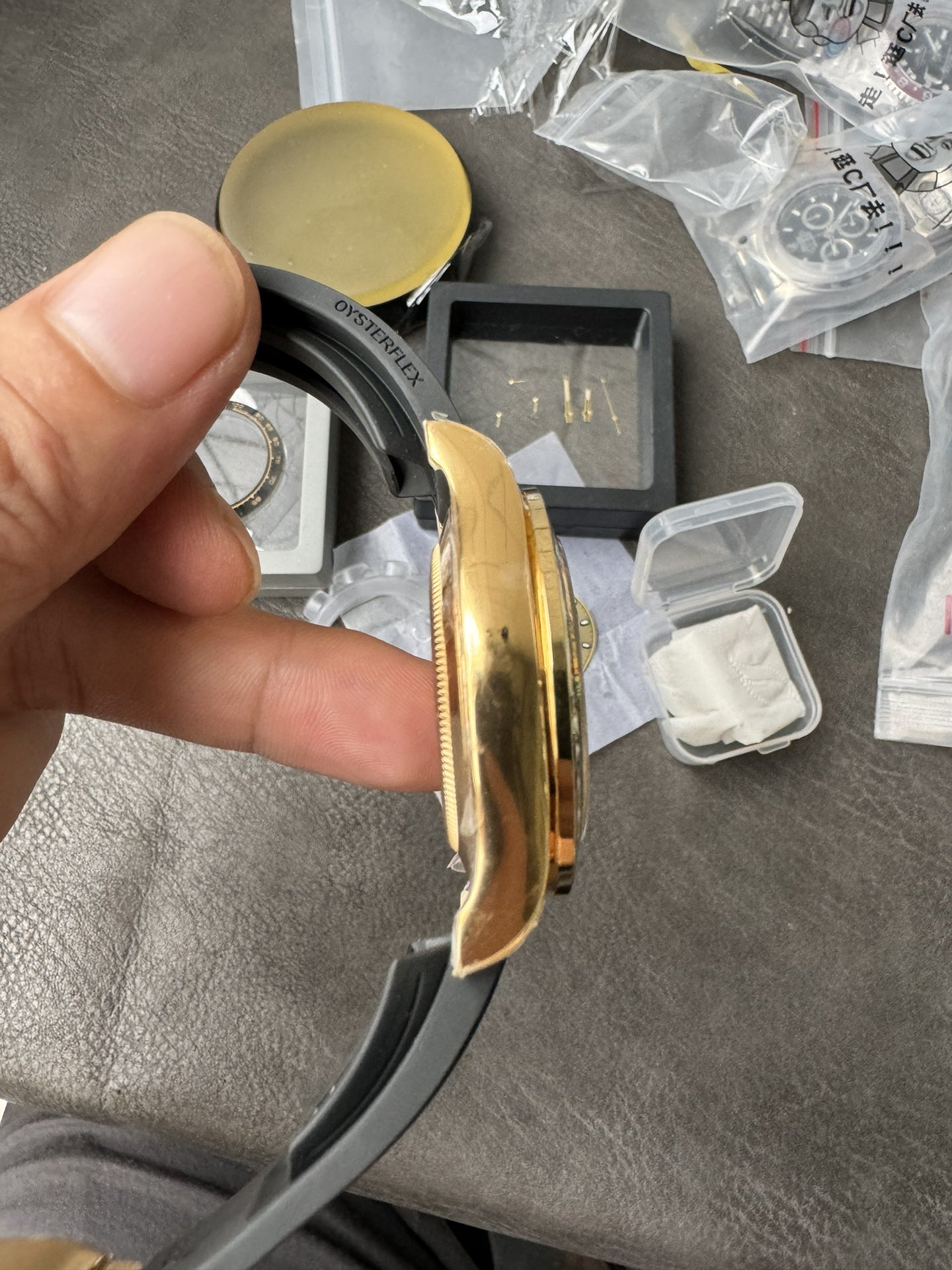 Clean Factory Rolex Daytona Eye Of The Tiger 116588TBR Wrapped 18K Yellow Gold Diamonds Dial Bezel DD4130 Movement 06 Clean Factory Rolex Daytona Eye Of The Tiger 116588TBR Wrapped 18K Yellow Gold Diamonds Dial Bezel DD4130 Movement 06