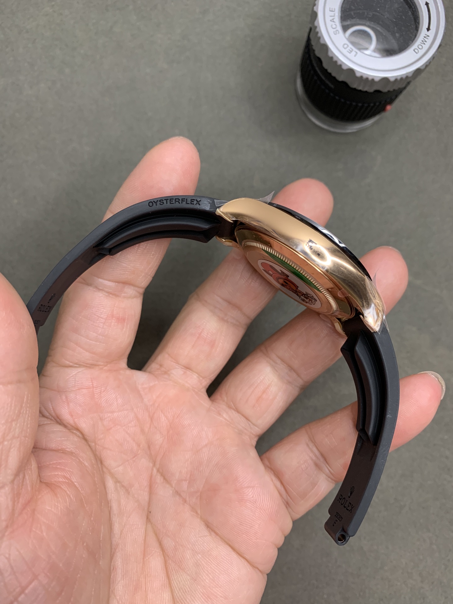 CF Daytona 116515 Rose Gold Case Black Dial with Diamonds Markers on Oysterflex Strap DanDong 4130 Movement 04 CF Daytona 116515 Rose Gold Case Black Dial with Diamonds Markers on Oysterflex Strap DanDong 4130 Movement 04