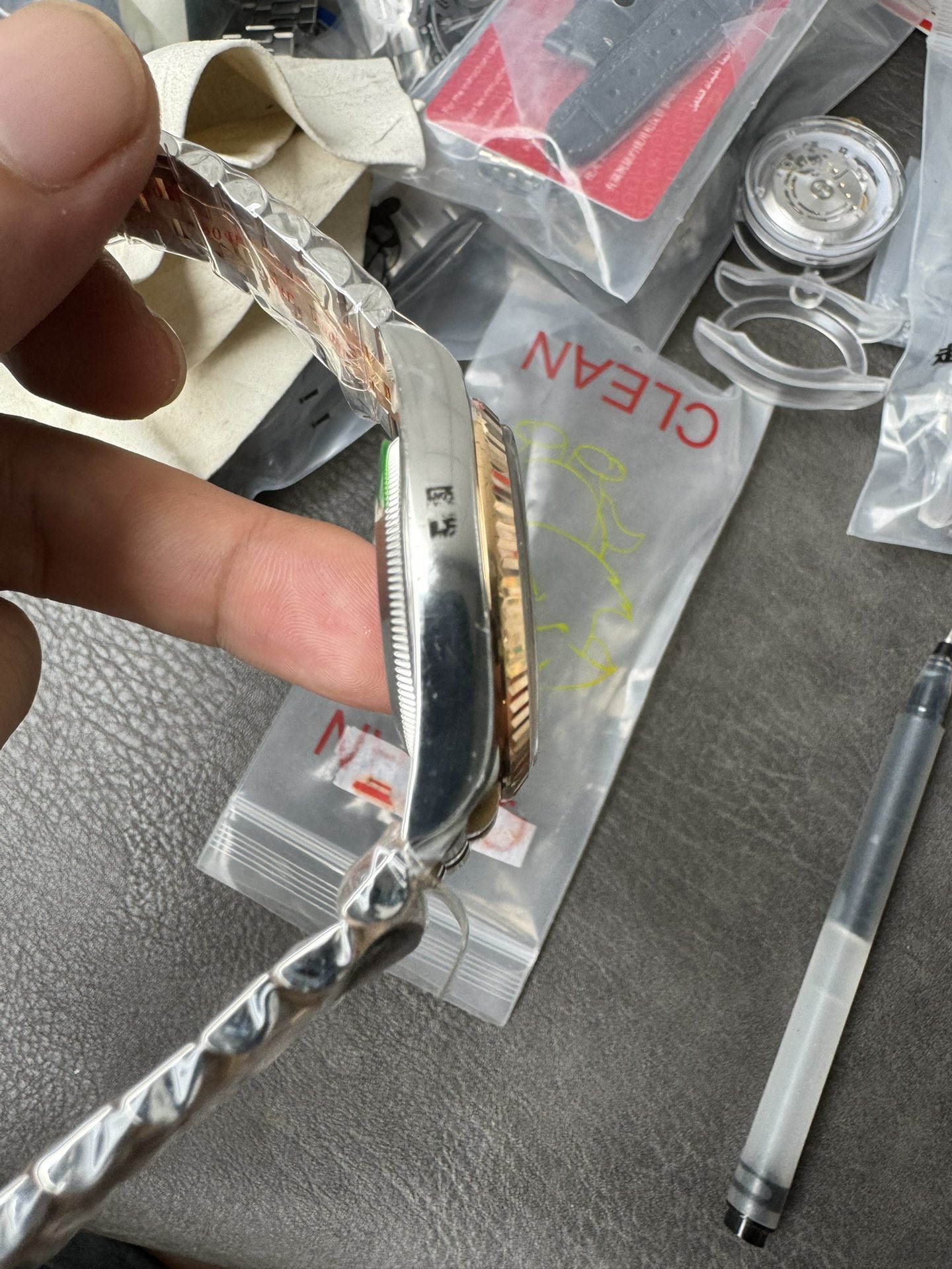 Clean Factory DateJust 36mm 126231 Wimbledon 904L Steel Grey Dial Green Roman Marker Two Tone Jubilee Bracelet SH3235 Movement 07 Clean Factory DateJust 36mm 126231 Wimbledon 904L Steel Grey Dial Green Roman Marker Two Tone Jubilee Bracelet SH3235 Movement 07