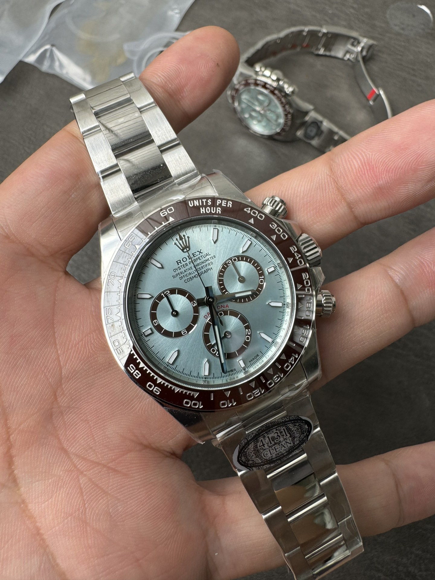Clean Factory Daytona 126506 ICE Blue Dial Brown Ceramic Bezel SH4131 Movement 72 Hours Power Reserve 03 Clean Factory Daytona 126506 ICE Blue Dial Brown Ceramic Bezel SH4131 Movement 72 Hours Power Reserve 03