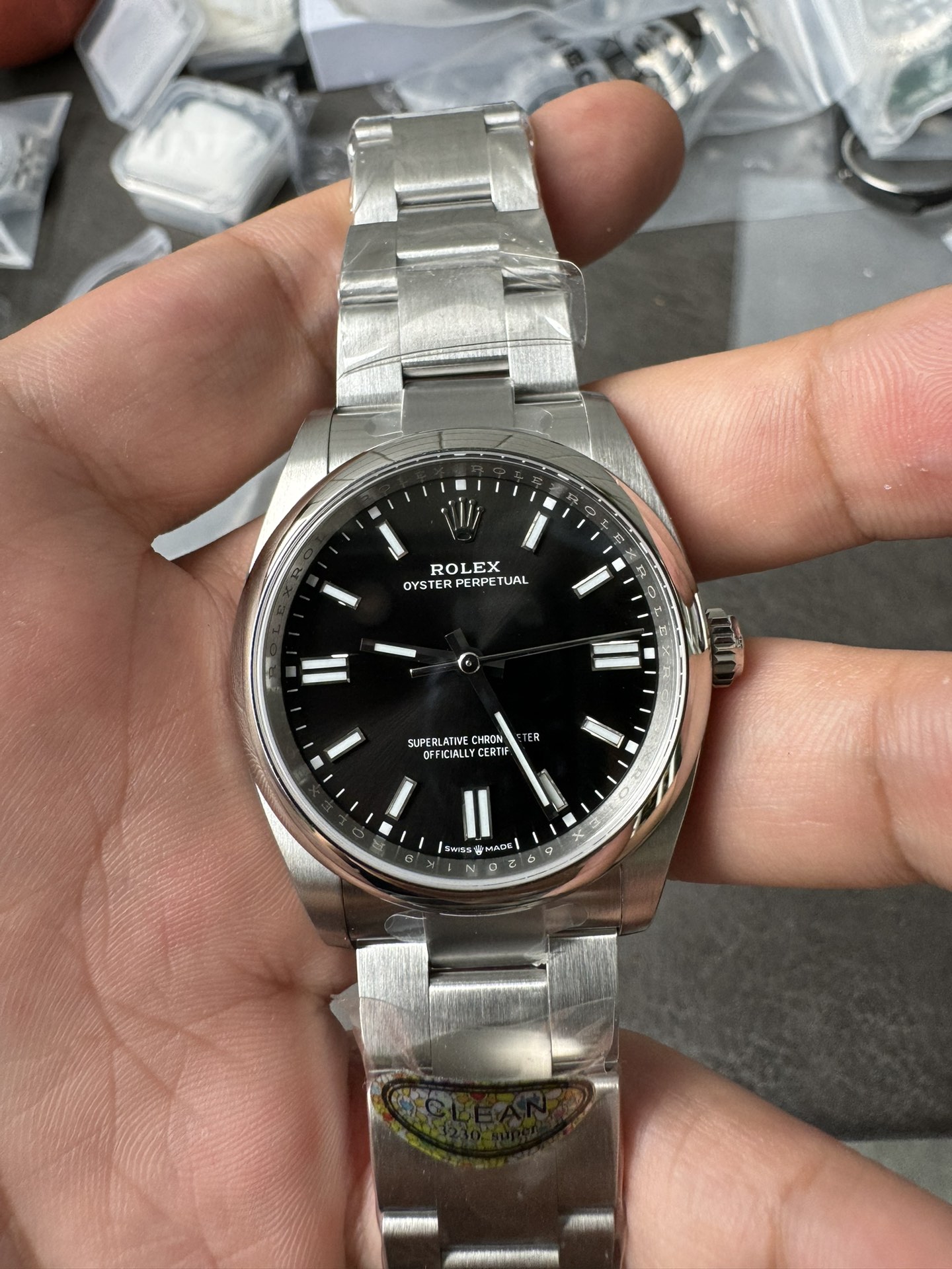 Clean Factory Oyster Perpetual 126000 36mm 904L Steel Black Dial VR3230 Movement 02 Clean Factory Oyster Perpetual 126000 36mm 904L Steel Black Dial VR3230 Movement 02