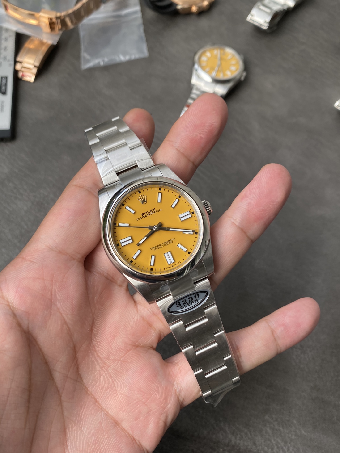 Clean Factory Rolex Oyster Perpetual 126000 36mm Yellow Dial 904L Steel VR3230 Movement 01 Clean Factory Rolex Oyster Perpetual 126000 36mm Yellow Dial 904L Steel VR3230 Movement 01