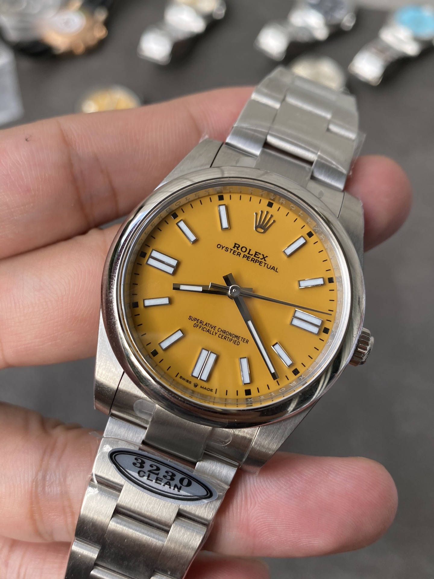 Clean Factory Rolex Oyster Perpetual 126000 36mm Yellow Dial 904L Steel VR3230 Movement 09 Clean Factory Rolex Oyster Perpetual 126000 36mm Yellow Dial 904L Steel VR3230 Movement 09