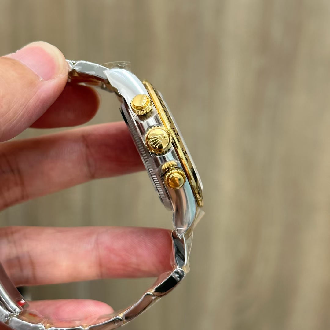 Clean Factory Daytona 126503 Two Tone Yellow Gold Steel Bracelet White Dial with Gold Eye Sub Dial SH4131 Movement 06