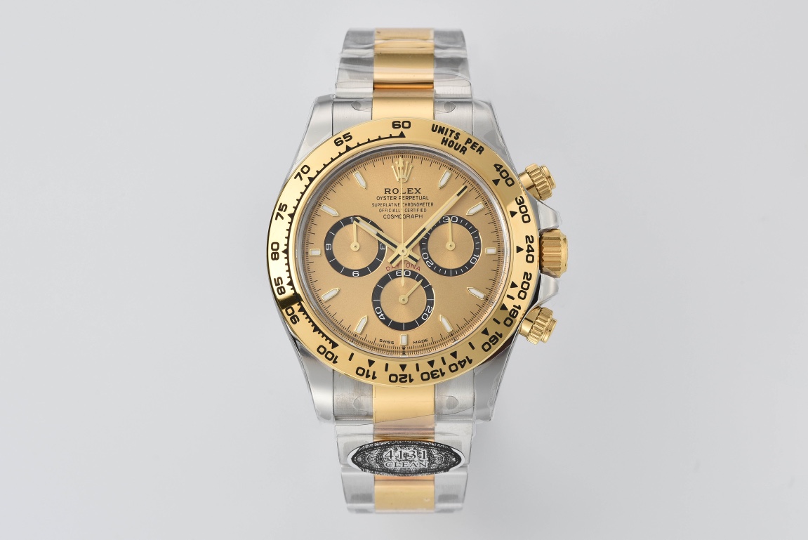 Clean Factory Daytona 126503 Golden Black Counter Ring Dial Oystersteel and Yellow Gold Bracelet Yellow Gold Bezel SH4131 Movement 01 Clean Factory Daytona 126503 Golden Black Counter Ring Dial Oystersteel and Yellow Gold Bracelet Yellow Gold Bezel SH4131 Movement 01