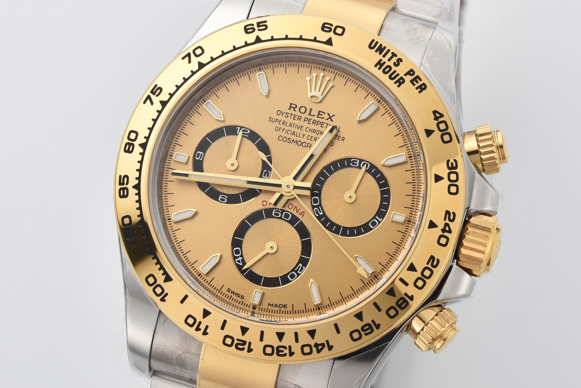 Clean Factory Daytona 126503 Golden Black Counter Ring Dial Oystersteel and Yellow Gold Bracelet Yellow Gold Bezel SH4131 Movement 02 Clean Factory Daytona 126503 Golden Black Counter Ring Dial Oystersteel and Yellow Gold Bracelet Yellow Gold Bezel SH4131 Movement 02