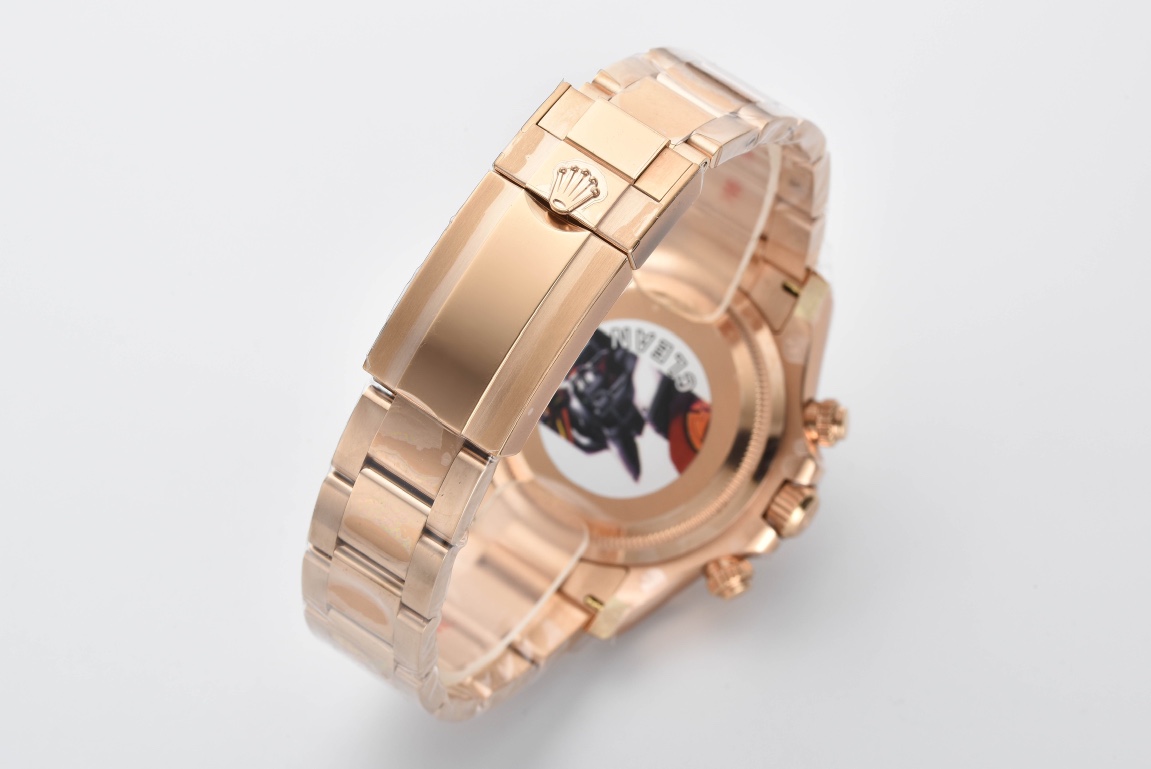 Clean Factory Rolex Daytona 126505 Rose Gold Case Bracelet Black Dial with Rose Gold Sub Dial SH4131 Movement 08 Clean Factory Rolex Daytona 126505 Rose Gold Case Bracelet Black Dial with Rose Gold Sub Dial SH4131 Movement 08