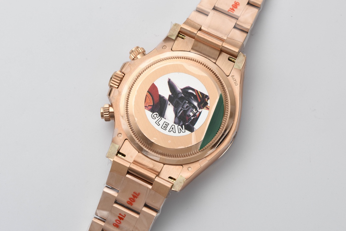 Clean Factory Rolex Daytona 126505 Rose Gold Case Bracelet Black Dial with Rose Gold Sub Dial SH4131 Movement 09 Clean Factory Rolex Daytona 126505 Rose Gold Case Bracelet Black Dial with Rose Gold Sub Dial SH4131 Movement 09