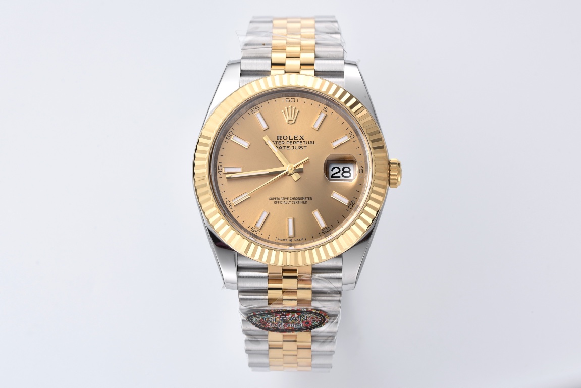 Clean Factory Datejust 126333 41mm 904L Steel Case Yellow Gold Dial with Stick Markers Yellow Gold Bezel 3235 Movement Two Tone Jubilee Bracelet 01 Clean Factory Datejust 126333 41mm 904L Steel Case Yellow Gold Dial with Stick Markers Yellow Gold Bezel 3235 Movement Two Tone Jubilee Bracelet 01