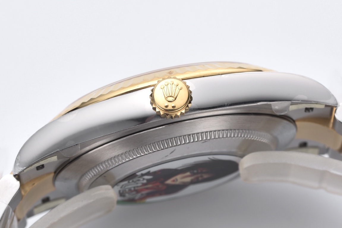 Clean Factory Datejust Wimbledon 126333 41mm Gray Dial with Green Roma Markers Yellow Gold Bezel 3235 Caliber Two Tone Oyster Bracelet 05 Clean Factory Datejust Wimbledon 126333 41mm Gray Dial with Green Roma Markers Yellow Gold Bezel 3235 Caliber Two Tone Oyster Bracelet 05