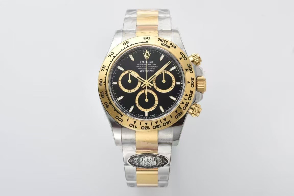 Clean Factory Daytona 126503 Black and Gold Counter Rings Dial 904L Steel Case Yellow Gold Bezel SH4131 Movement Oystersteel and Yellow Gold Band 01 Clean Factory Daytona 126503 Black and Gold Counter Rings Dial 904L Steel Case Yellow Gold Bezel SH4131 Movement Oystersteel and Yellow Gold Band 01