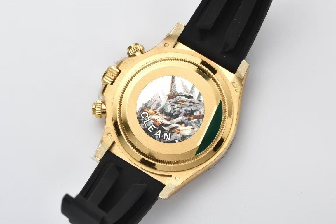 Clean Factory Daytona 126518 Black Dial with Diamonds Markers Yellow Gold Case Black Ceramic Bezel SH4131 Movement Oysterflex Strap 09 Clean Factory Daytona 126518 Black Dial with Diamonds Markers Yellow Gold Case Black Ceramic Bezel SH4131 Movement Oysterflex Strap 09