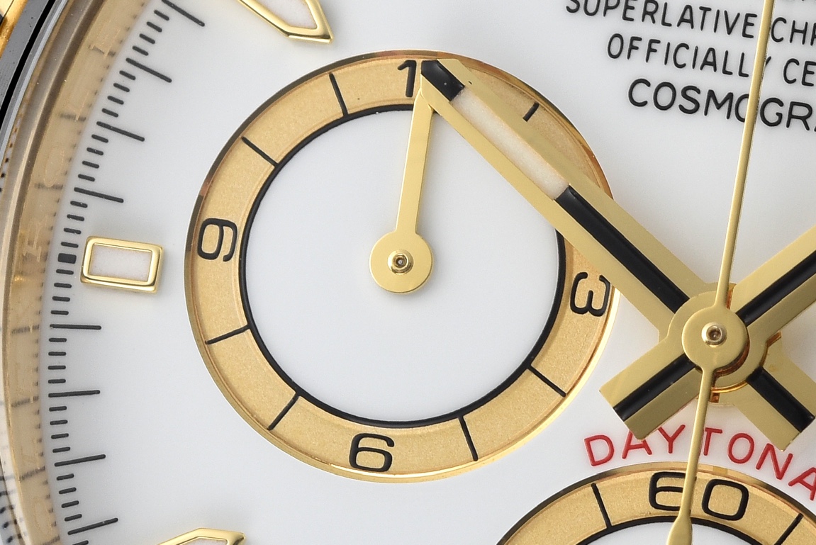 Clean Factory Daytona 126518 White Dial Yellow Gold Case Black Ceramic Bezel SH4131 Movement Oysterflex Strap 06 Clean Factory Daytona 126518 White Dial Yellow Gold Case Black Ceramic Bezel SH4131 Movement Oysterflex Strap 06