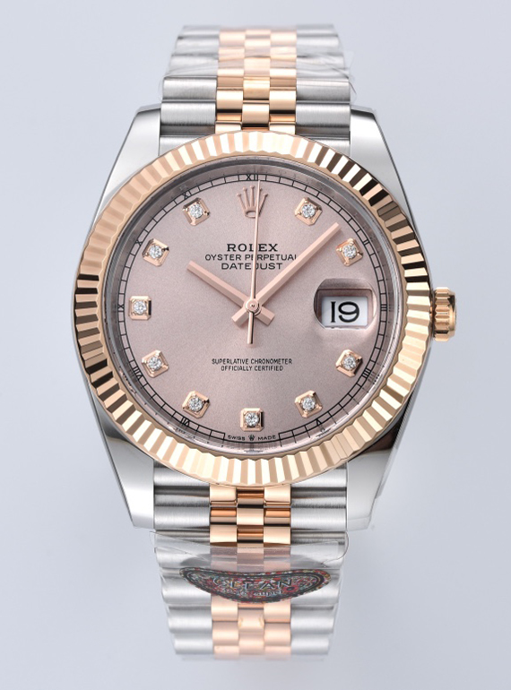 Clean Datejust 126331 41mm Rose Gold Sundust Dial with diamond Markers Rose Gold Bezel 3235 Movement Two Tone Jubilee Bracelet 00 Clean Datejust 126331 41mm Rose Gold Sundust Dial with diamond Markers Rose Gold Bezel 3235 Movement Two Tone Jubilee Bracelet 00