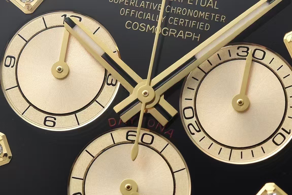 Clean Factory Daytona 126503 Black Dial with Diamonds Markers Gold Bezel Two Tone Oyster and Gold Bracelet SH4131 Movement 05 Clean Factory Daytona 126503 Black Dial with Diamonds Markers Gold Bezel Two Tone Oyster and Gold Bracelet SH4131 Movement 05