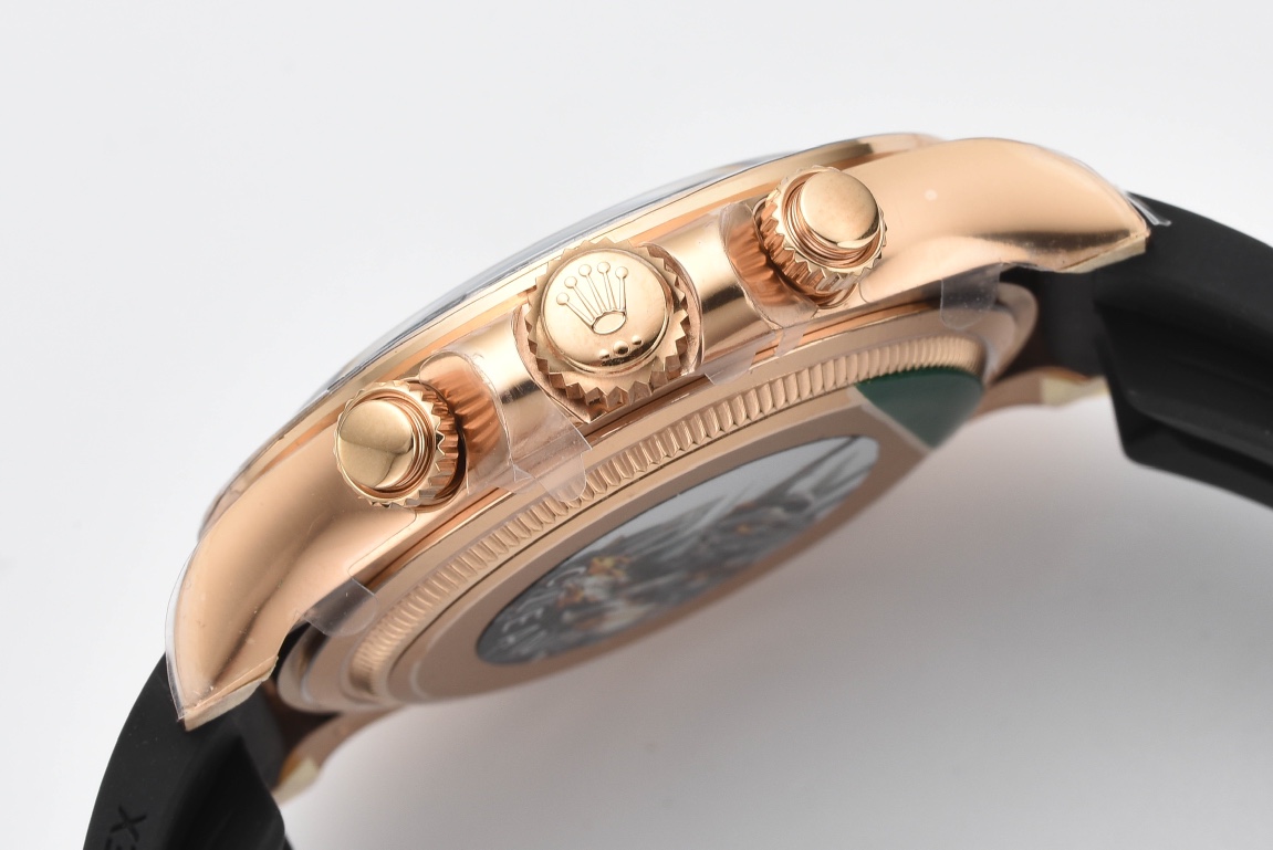 Clean Factory Daytona 126515LN Black and Sundust Diamonds Set Dial 18K Rose Gold Case Oysterflex Strap SH4131 Movement 06 Clean Factory Daytona 126515LN Black and Sundust Diamonds Set Dial 18K Rose Gold Case Oysterflex Strap SH4131 Movement 06