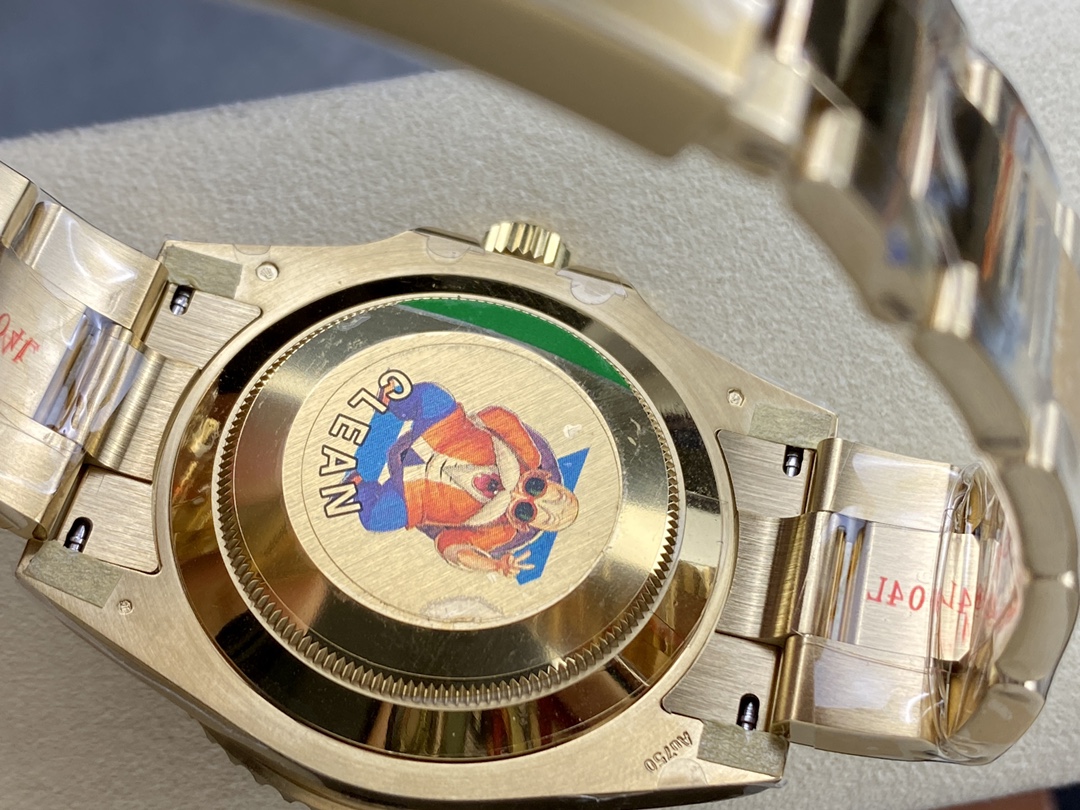 Clean Factory Rolex Submariner 126618LB 41mm Blue Dial Ceramic Bezel Full Yellow Gold Plated Case Oyster Bracelet SH3235 Movement 07