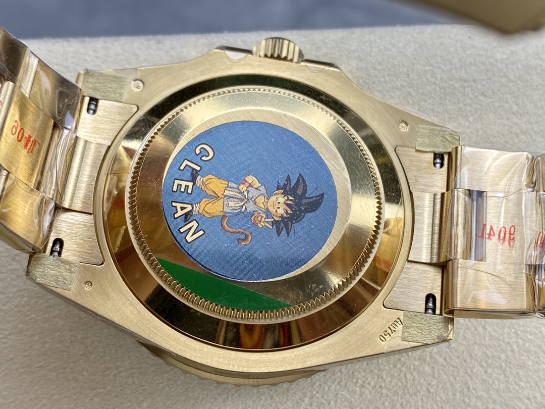 Clean Factory Rolex Submariner 126618LN 41mm Black Dial Ceramic Bezel Full Yellow Gold Plated Case Oyster Bracelet SH3235 Movement 07