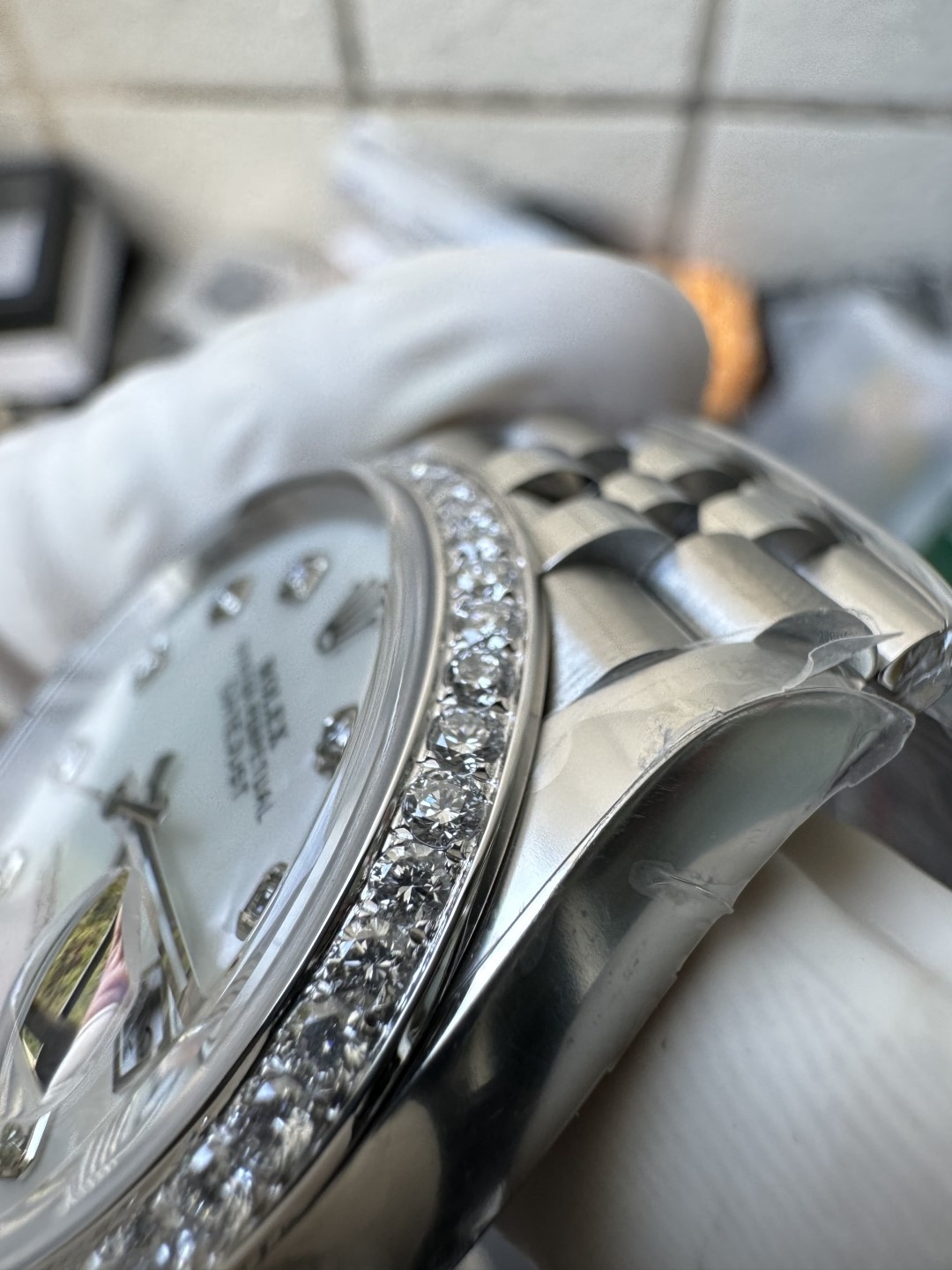 Clean Factory Datejust 36mm M126284RBR 0011 MOP Dial with Diamond Hour Markers Diamonds set Bezel 3235 Movement Jubilee Bracelet 15 Clean Factory Datejust 36mm M126284RBR 0011 MOP Dial with Diamond Hour Markers Diamonds set Bezel 3235 Movement Jubilee Bracelet 15