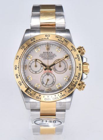 Clean Factory Daytona 116503 White Mother of Pearl Dial Oystersteel and Yellow Gold Material DD4130 Movement 00