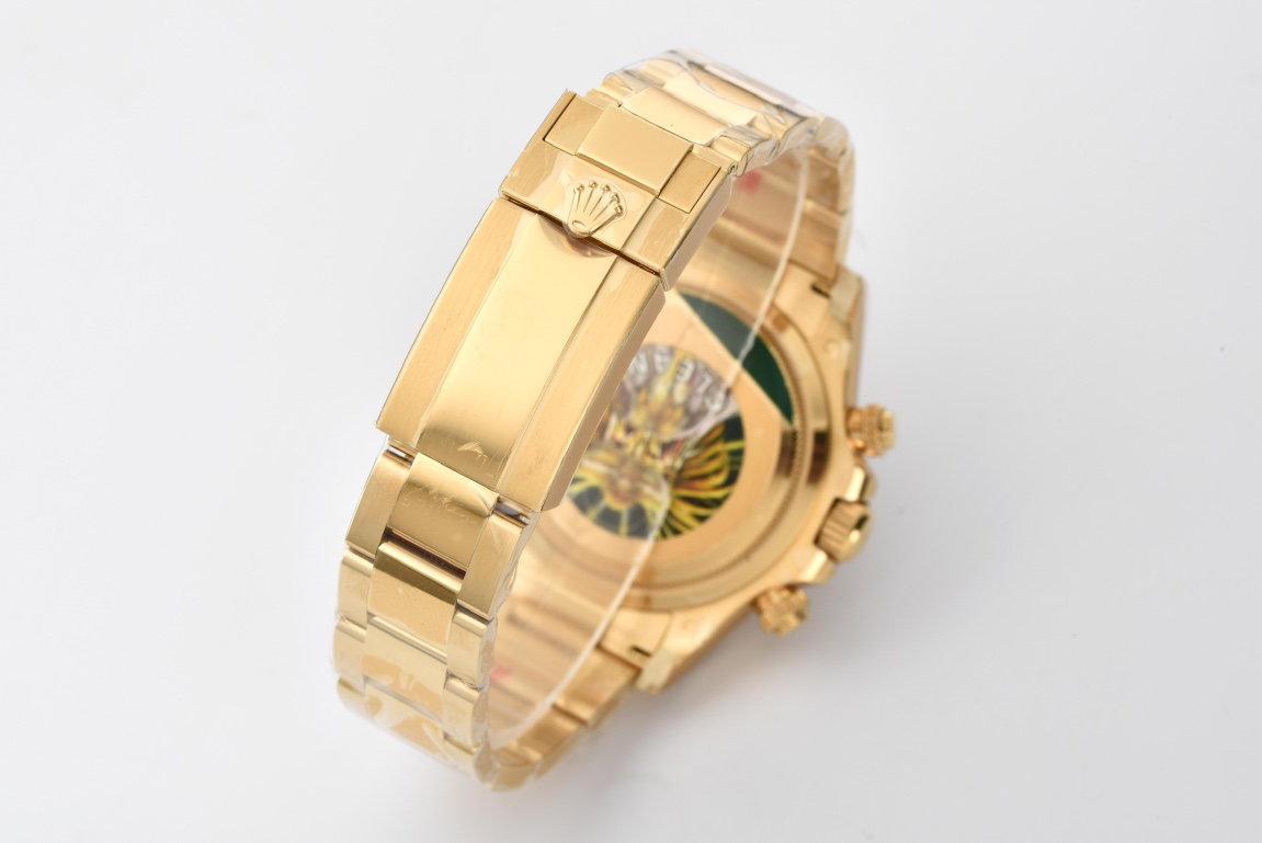 Victory Factory Daytona 126508 Black Dial with Yellow Gold Counter Dial Diamonds Hour Markers 18K Yellow Gold Plated Band 4131 Movement 08 Clean Factory Daytona 126508 Black Dial with Yellow Gold Counter Dial Diamonds Hour Markers 18K Yellow Gold Plated Band 4131 Movement 08