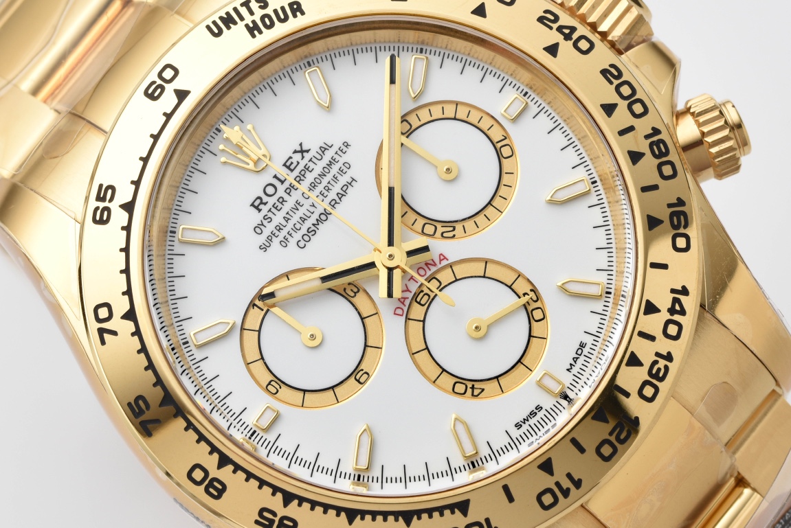 Clean Factory Daytona 126508 White Dial on 18K Yellow Gold Plated Bracelet ShangHai 4131 Movement 03 Clean Factory Daytona 126508 White Dial on 18K Yellow Gold Plated Bracelet ShangHai 4131 Movement 03