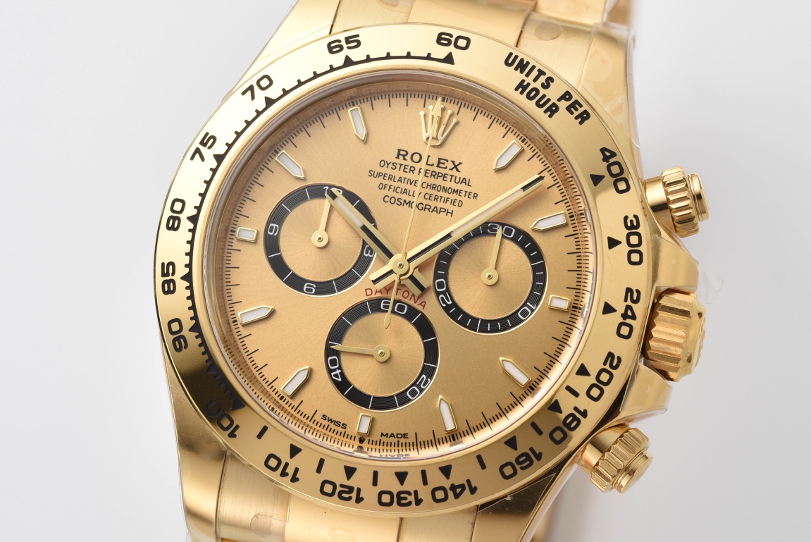 Clean Factory Daytona 126508 Yellow Gold Dial with Black Chrono Counter 18K Yellow Gold Plated Bracelet 4131 Movement 02 Clean Factory Daytona 126508 Yellow Gold Dial with Black Chrono Counter 18K Yellow Gold Plated Bracelet 4131 Movement 02