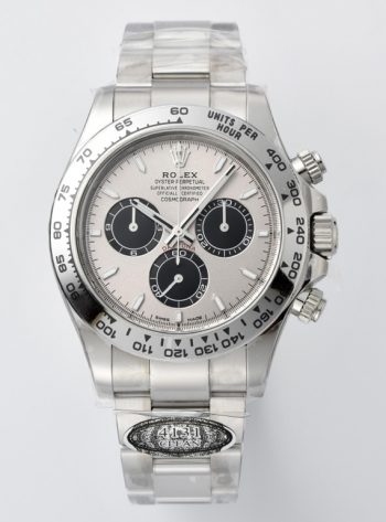 Clean Factory Daytona M126509 0003 White Gold Plated Case Steel and Black Dial White Gold Scale Bezel White Gold Band 4131 Movement 00