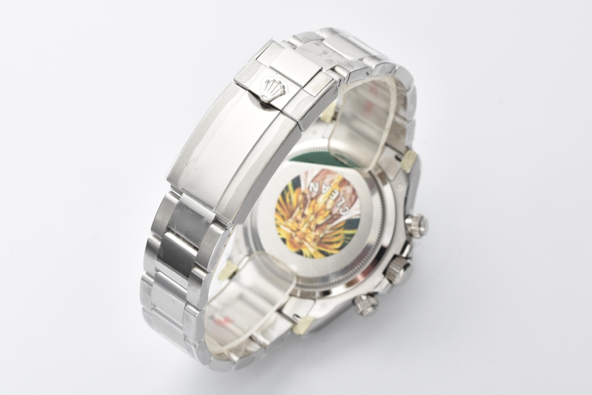 Clean Factory Daytona M126509 0003 White Gold Plated Case Steel and Black Dial White Gold Scale Bezel White Gold Band 4131 Movement 08 Clean Factory Daytona M126509 0003 White Gold Plated Case Steel and Black Dial White Gold Scale Bezel White Gold Band 4131 Movement 08