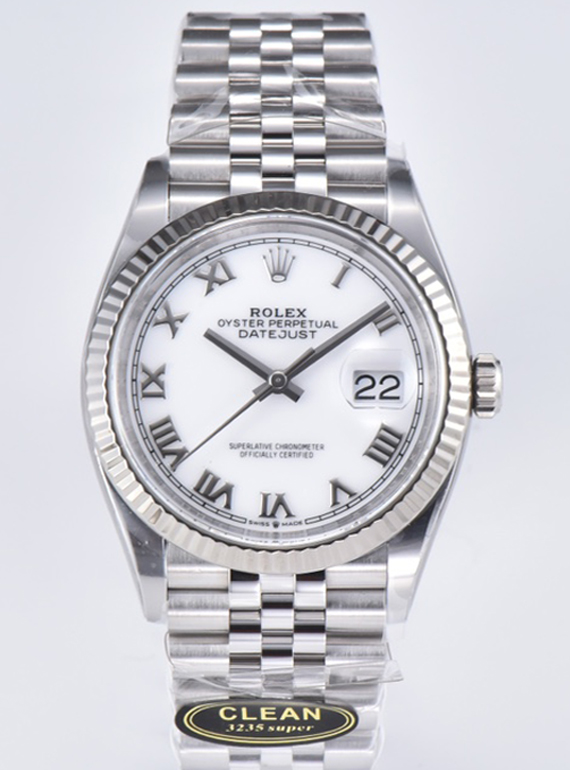 Clean Factory Rolex Datejust 36 White Dial with Roma Hour Markers ShangHai 3235 Movement Jubilee Bracelet 00 Clean Factory Rolex Datejust 36 White Dial with Roma Hour Markers ShangHai 3235 Movement Jubilee Bracelet 00