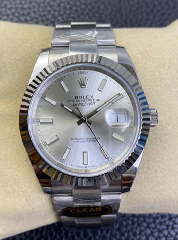 Clean Factory Rolex Datejust M126334 0003 Silver Dial Oystersteel Case and Bracelet ShangHai 3235 Movement 000
