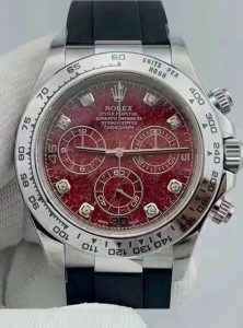 Clean Factory Rolex Daytona 116509 Red Grossular Rubellite Dial Diamonds Index DanDong 4130 SuperClone Movement 00 1