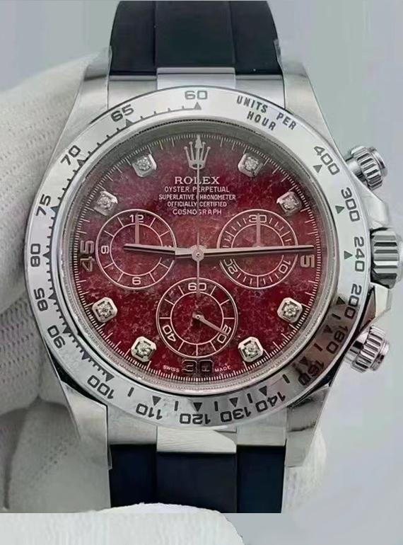 Clean Factory Rolex Daytona 116509 Red Grossular Rubellite Dial Diamonds Index DanDong 4130 SuperClone Movement 00 1 Clean Factory Rolex Daytona 116509 Red Grossular Rubellite Dial Diamonds Index DanDong 4130 SuperClone Movement 00 1