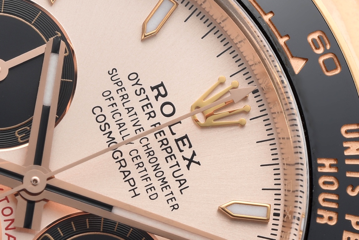 Clean Factory Rolex Daytona M26515LN 0006 Rose Gold Case Sundust and Black Dial Black Ceramic Scale Bezel Oysterflex Strap 4131 Movement 04 Clean Factory Rolex Daytona M26515LN 0006 Rose Gold Case Sundust and Black Dial Black Ceramic Scale Bezel Oysterflex Strap 4131 Movement 04