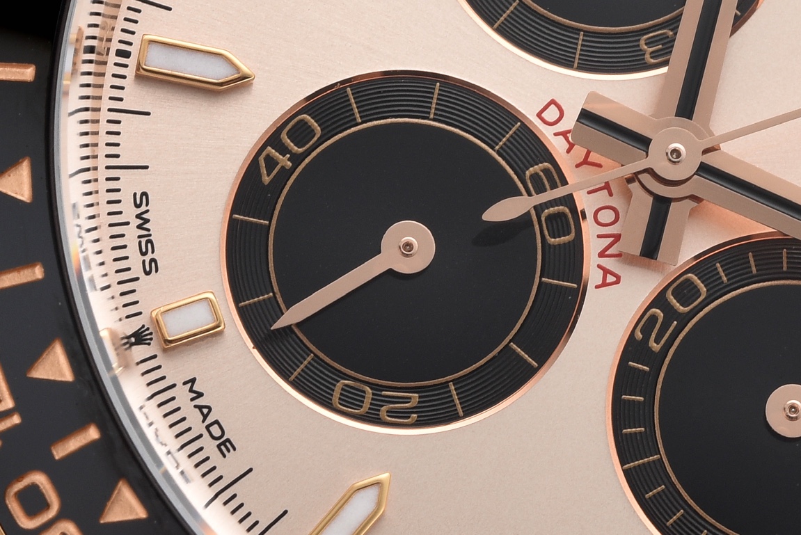 Clean Factory Rolex Daytona M26515LN 0006 Rose Gold Case Sundust and Black Dial Black Ceramic Scale Bezel Oysterflex Strap 4131 Movement 05 Clean Factory Rolex Daytona M26515LN 0006 Rose Gold Case Sundust and Black Dial Black Ceramic Scale Bezel Oysterflex Strap 4131 Movement 05