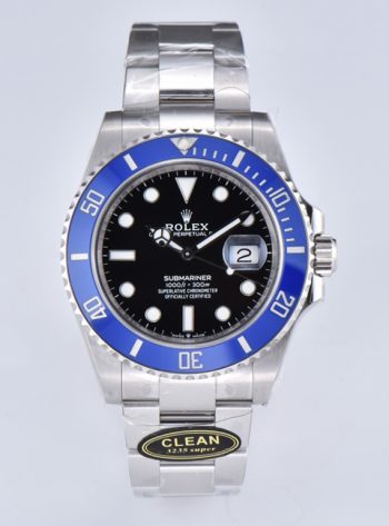 Clean Factory Rolex Submariner 126619LB 41mm Smurf Cookie Monster Blue Bezel Black Dial Superclone 3235 Movement 01