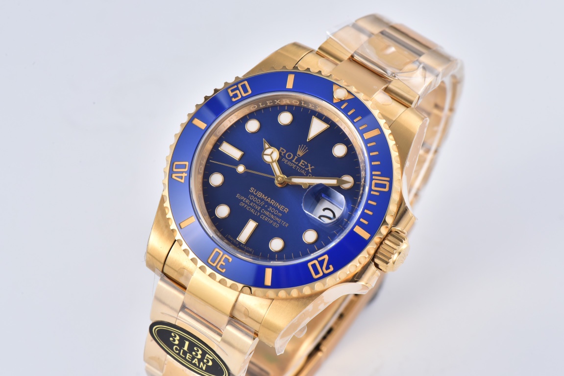 Clean Factory Submariner 116618LB 40mm Blue Dial Ceramic Bezel Full Yellow Gold Case 02 Clean Factory Submariner 116618LB 40mm Blue Dial Ceramic Bezel Full Yellow Gold Case 02