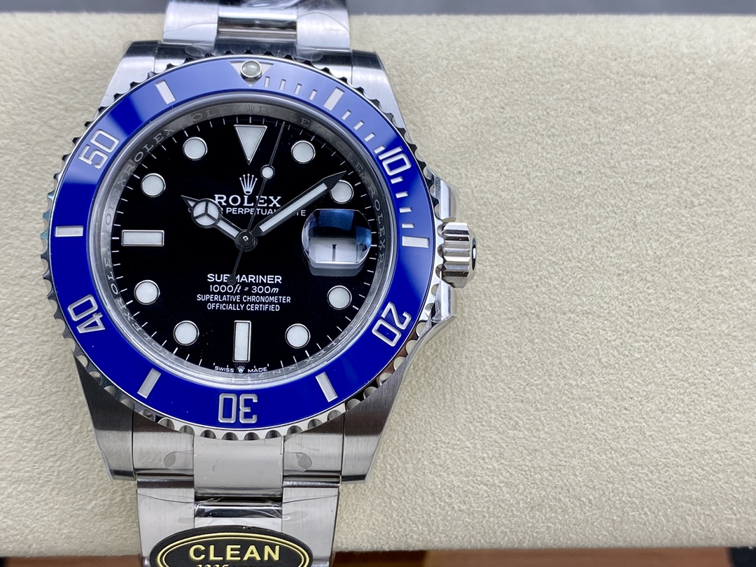 Clean Factory Submariner 126619LB 41mm Smurf Cookie Monster Blue Bezel Black Dial Superclone 3235 Movement 01