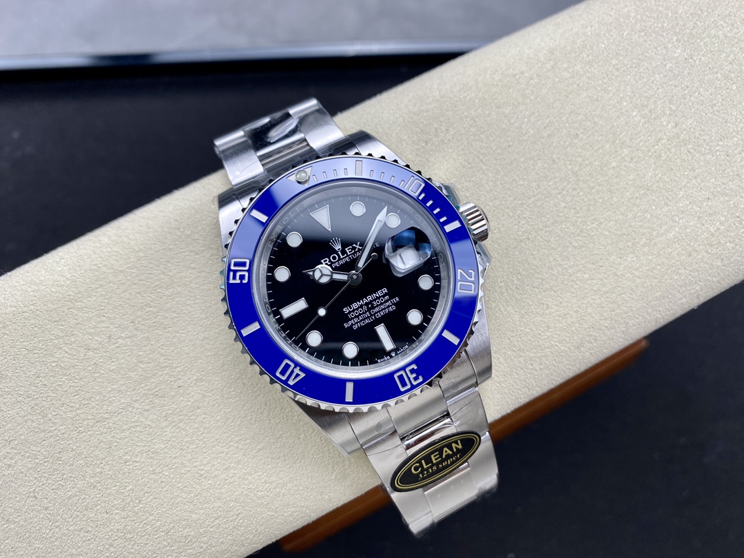 Clean Factory Submariner 126619LB 41mm Smurf Cookie Monster Blue Bezel Black Dial Superclone 3235 Movement 04