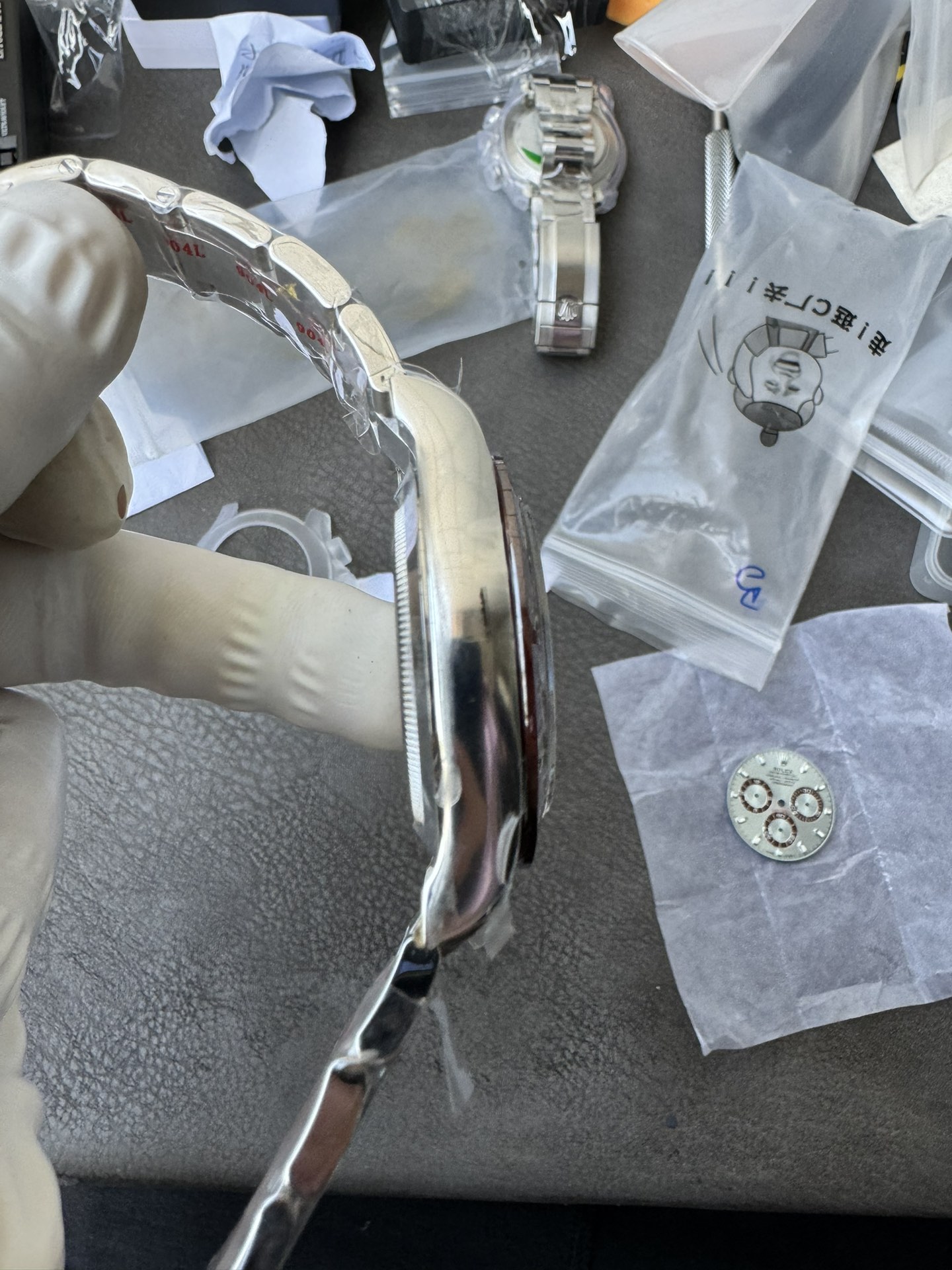 Clean Factory Watch Daytona 116506 Ice Blue Dial Arabic Hour Markers 904L Steel Case Bracelet DD4130 Movement 07 Clean Factory Watch Daytona 116506 Ice Blue Dial Arabic Hour Markers 904L Steel Case Bracelet DD4130 Movement 07