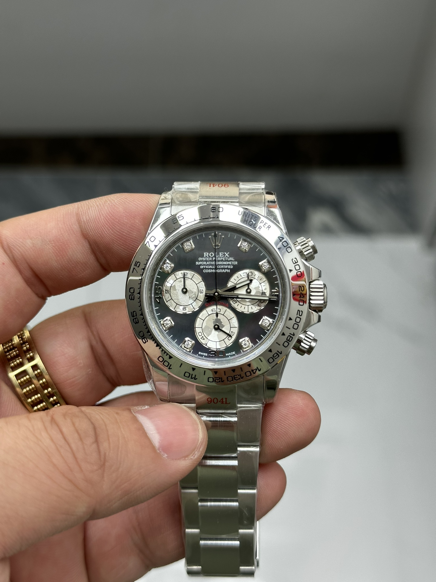 Clean Factory Watch Daytona 116509 Black Mother of Pearl Dial Diamond Hors Markers SuperClone 4130 Movement 01 Clean Factory Watch Daytona 116509 Black Mother of Pearl Dial Diamond Hors Markers SuperClone 4130 Movement 01