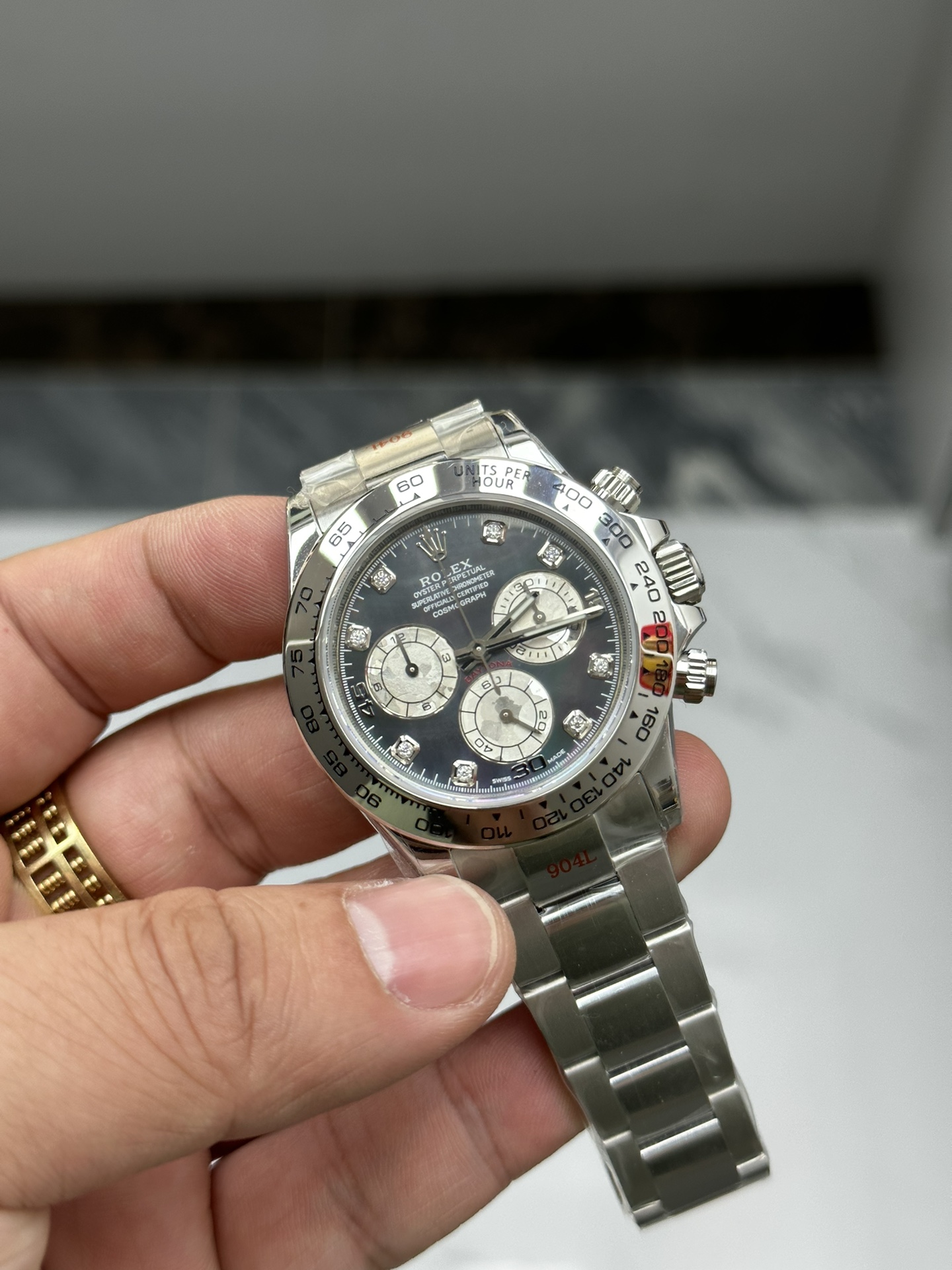 Clean Factory Watch Daytona 116509 Black Mother of Pearl Dial Diamond Hors Markers SuperClone 4130 Movement 02 Clean Factory Watch Daytona 116509 Black Mother of Pearl Dial Diamond Hors Markers SuperClone 4130 Movement 02