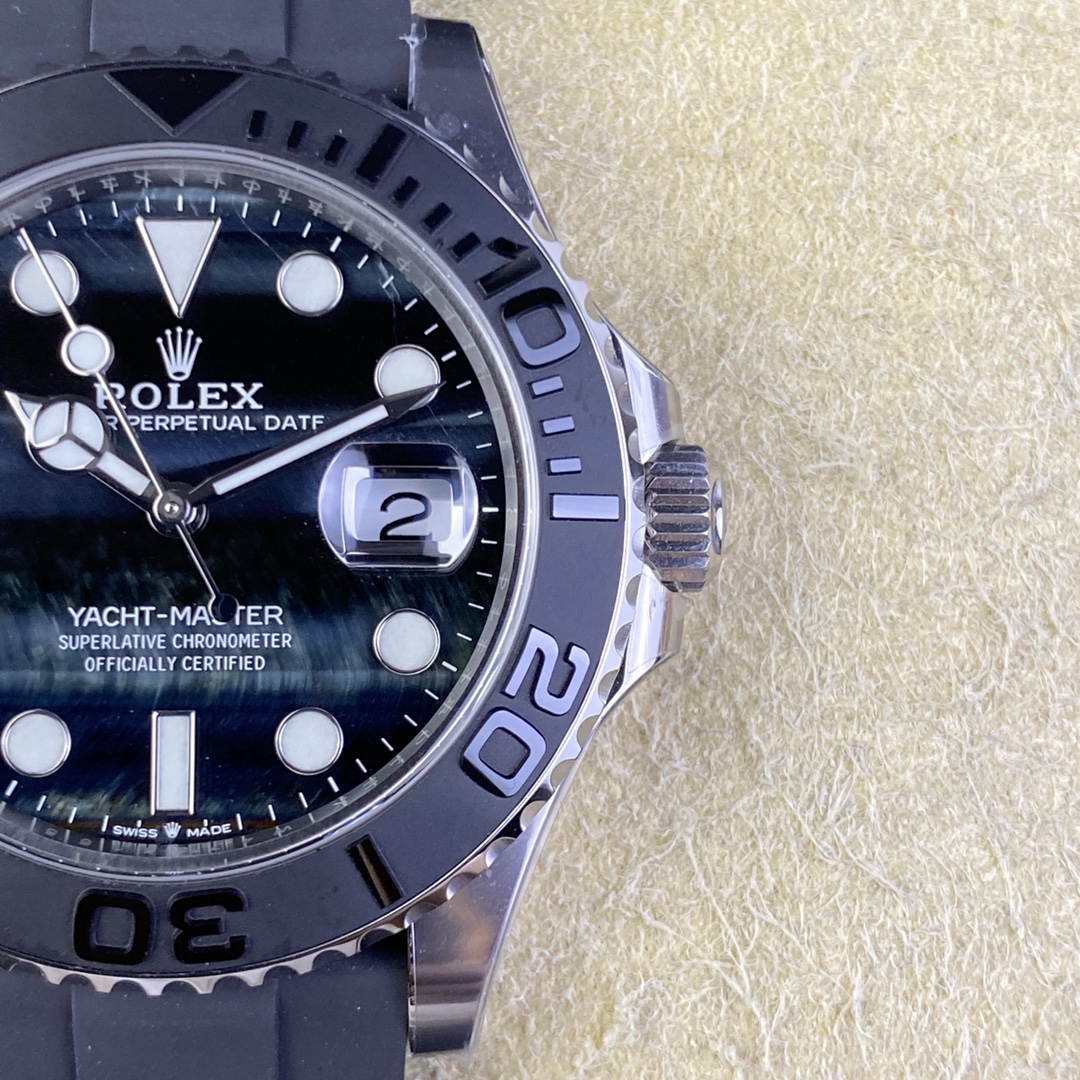 Clean Factory Watch Yacht Master 226659 42mm Falcons Eye Dial Oystersteel Case 3D Black Ceramic Bezel Oysterflex Strap SH3235 Movement 05 Clean Factory Watch Yacht Master 226659 42mm Falcons Eye Dial Oystersteel Case 3D Black Ceramic Bezel Oysterflex Strap SH3235 Movement 05
