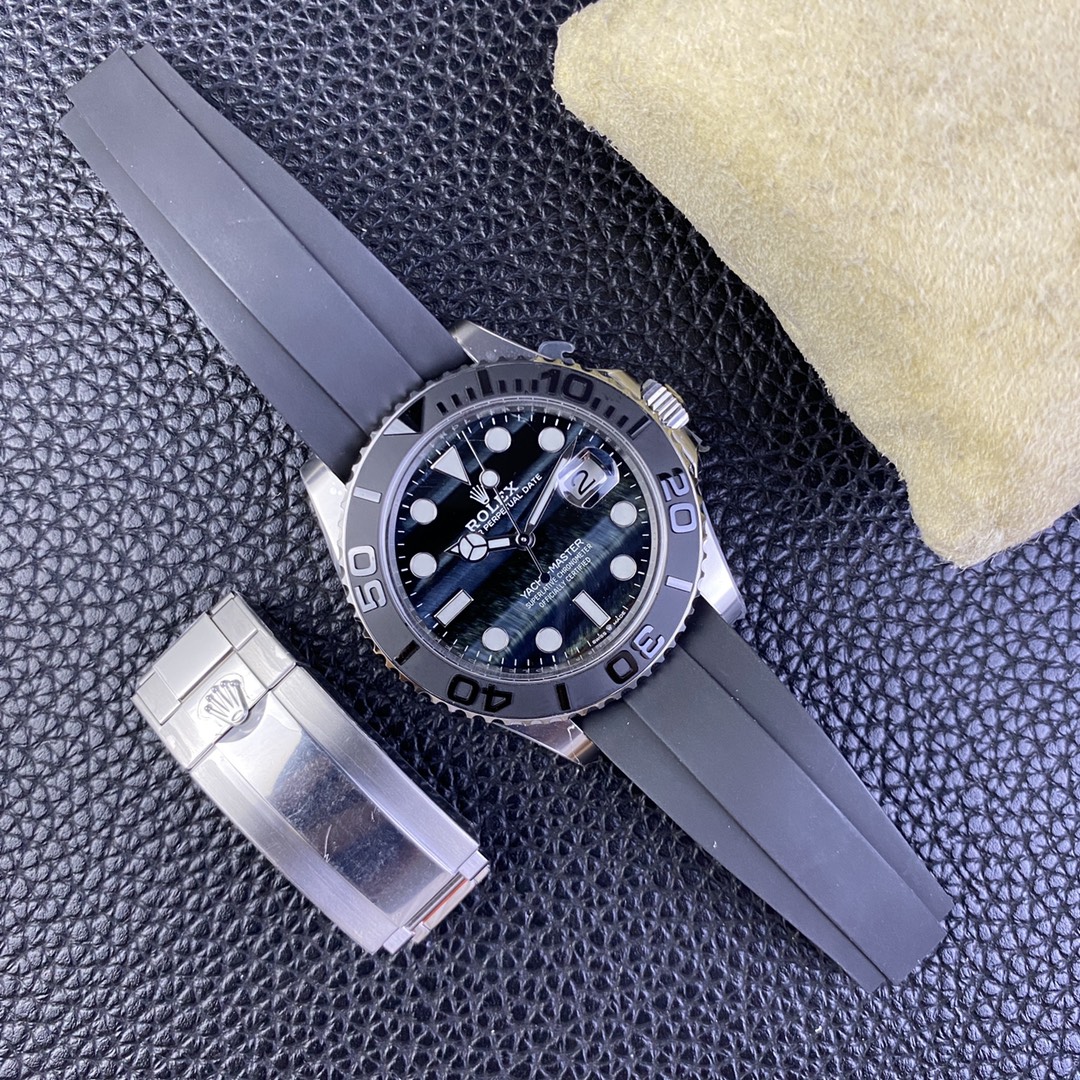 Clean Factory Watch Yacht Master 226659 42mm Falcons Eye Dial Oystersteel Case 3D Black Ceramic Bezel Oysterflex Strap SH3235 Movement 09 Clean Factory Watch Yacht Master 226659 42mm Falcons Eye Dial Oystersteel Case 3D Black Ceramic Bezel Oysterflex Strap SH3235 Movement 09