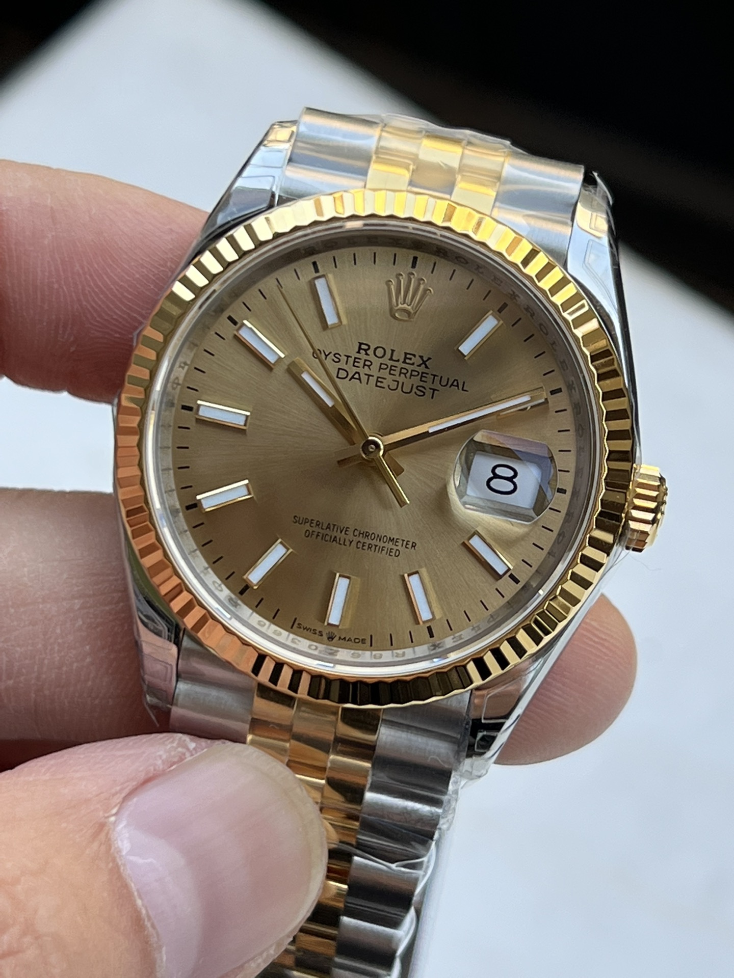 Victory Factory Datejust 41 M126333 0010 Yellow Gold Dial Yellow Gold Fluted Bezel Yellow Gold and Steel Jubilee Bracelet SH3235 Movement 02 Clean Factory Datejust 41 M126333 0010 Yellow Gold Dial Yellow Gold Fluted Bezel Yellow Gold and Steel Jubilee Bracelet SH3235 Movement 02