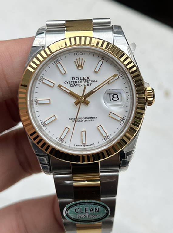 Victory Factory Watch Rolex Datejust 41mm 126333 White Dial Yellow Gold and Oystersteel Bracelet SH3235 Movement 000 1 Clean Factory Watch Rolex Datejust 41mm 126333 White Dial Yellow Gold and Oystersteel Bracelet SH3235 Movement 000 1