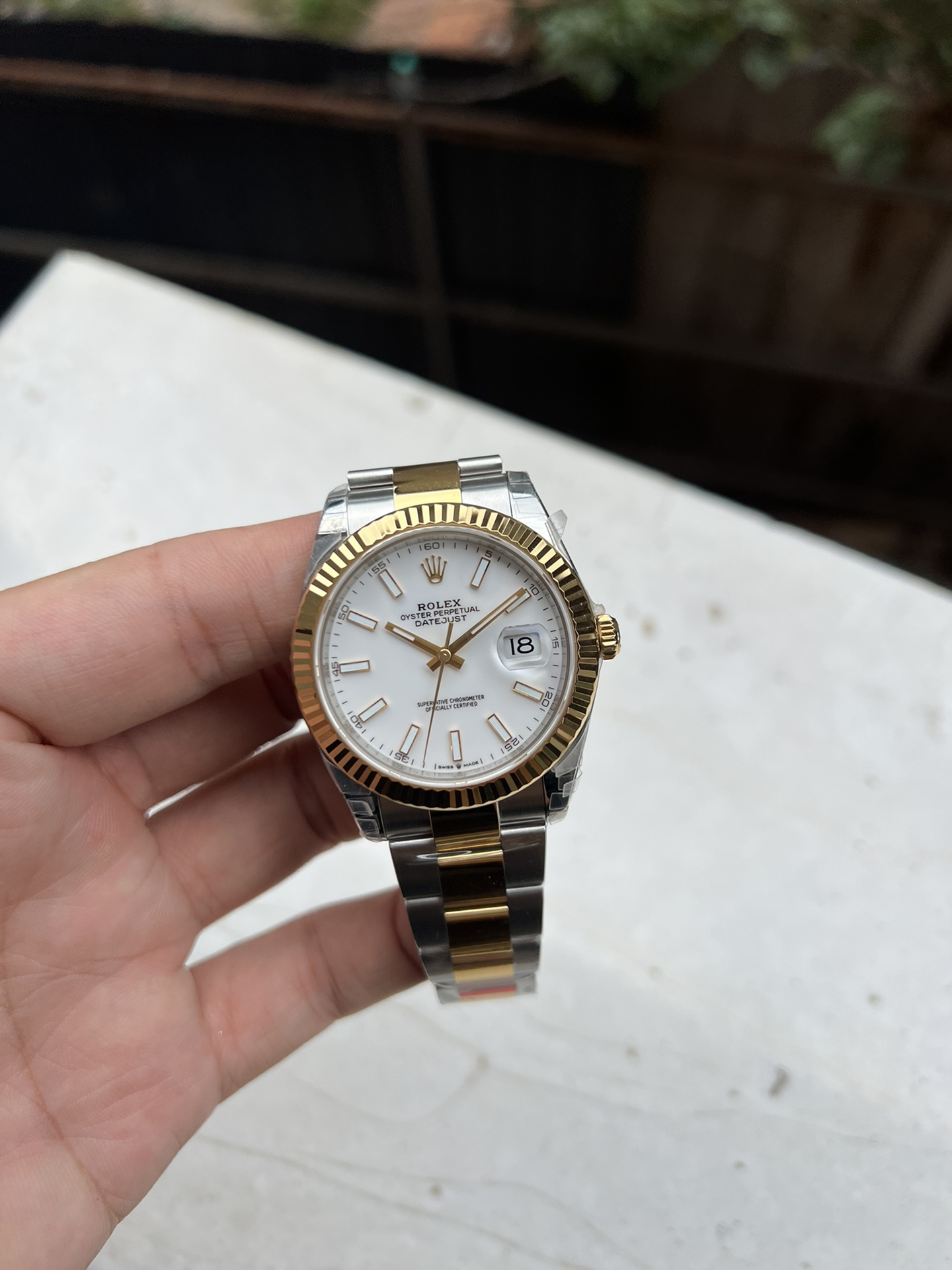 Victory Factory Watch Rolex Datejust 41mm 126333 White Dial Yellow Gold and Oystersteel Bracelet SH3235 Movement 01 Clean Factory Watch Rolex Datejust 41mm 126333 White Dial Yellow Gold and Oystersteel Bracelet SH3235 Movement 01