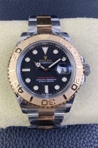 Clean Factory Watch Yacht Master 40 126621 Black Dial Oystersteel and Everose Gold with Oyster Bracelet Super Clone 3235 Movement 000